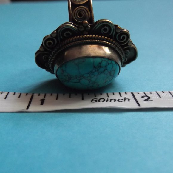 Vintage Turquoise Ring, southwestern style - Picture 4 of 9